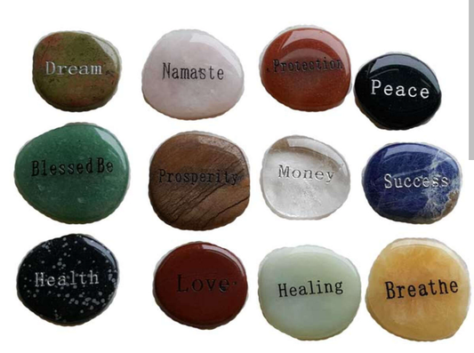 Inspirational Word worry stone (various words)