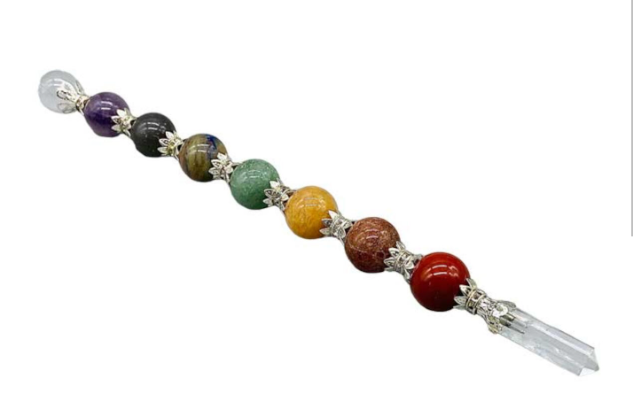 9 1/4" Crystal & Gemstone wand