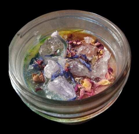 Rainbow Chakra, tye dye Capndles with Chakra healing instructions