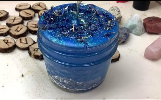 Small jar candle - Burning Times Candles Perfect for New Year's Day 2025