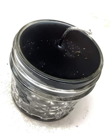 Small Jar Candle Black - Burning Times Candles